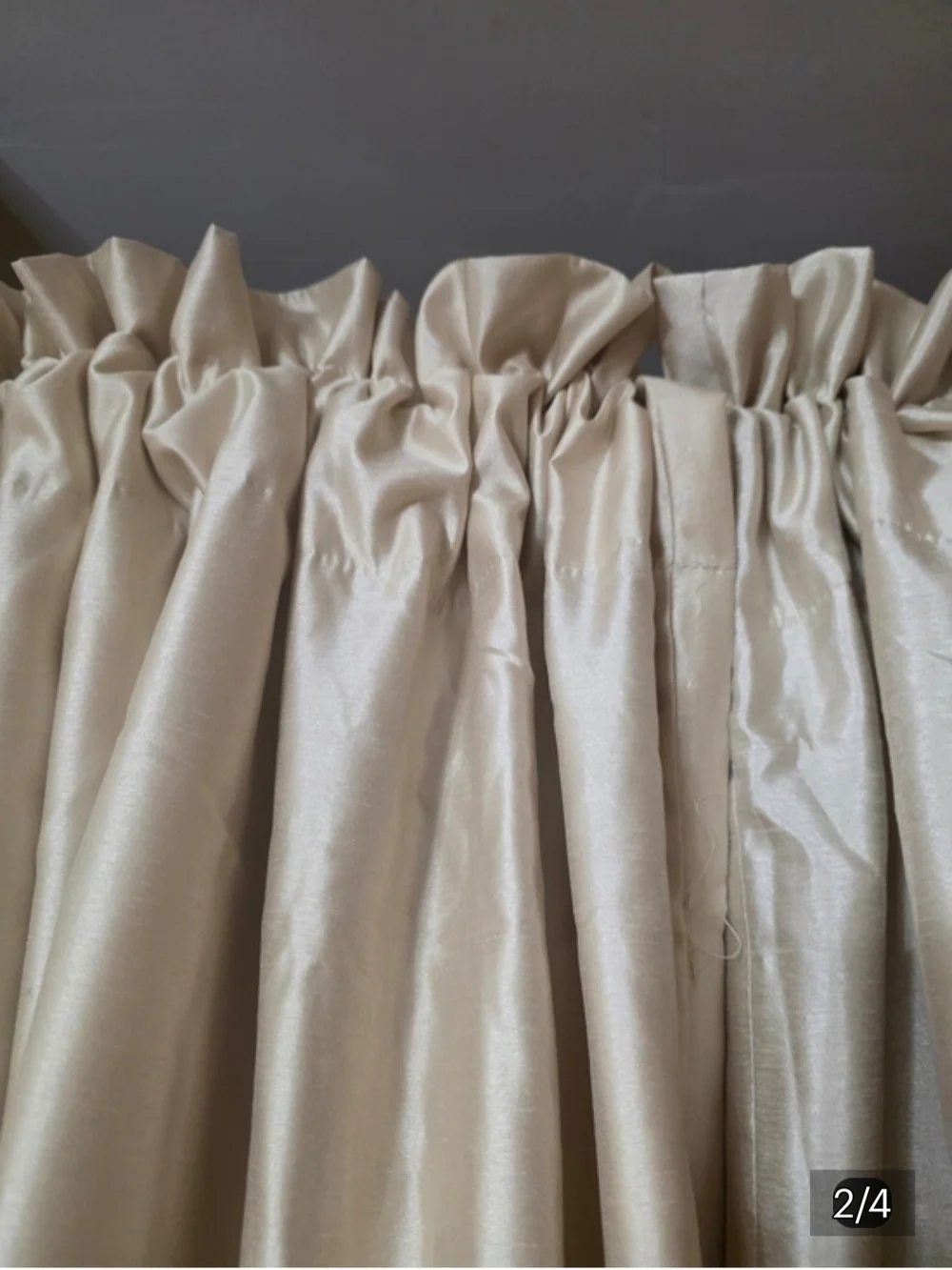 Neutral Cream Curtain Panel